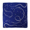 CHANEL VINTAGE SCARF COCOMARK PEARL PATTERN NAVY WHITE SILK 90304190 - PURPOSE