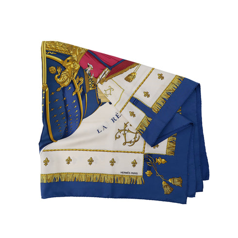 HERMES CARRE 90 VUE DU CARROSSE DE LA GALERE LA REALE SCARF SILK MULTICOLOR 90304194 - PURPOSE