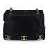CHANEL VINTAGE TRIPLE COCO CHAIN TOTE BAG BLACK CAVIAR SKIN 90304692