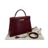 HERMES KELLY 32 SELLIER ROUGE H COUCHVEL HAND SHOULDER BAG 〇R GHW 90304698