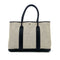 HERMES GARDEN PARTY 36 PM ECRU BLACK TOILE H TOTE BAG □J 90304711