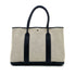 HERMES GARDEN PARTY 36 PM ECRU BLACK TOILE H TOTE BAG □J 90304711