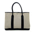 HERMES GARDEN PARTY 36 PM ECRU BLACK TOILE H TOTE BAG □J 90304711