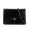 CHANEL VINTAGE CHAIN SHOULDER BAG BLACK LIZARD 90304712 - PURPOSE