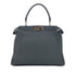 FENDI PEEKABOO REGULAR SELLERIA HAND SHOULDER BAG LEATHER DARK GRAY 8BN226 90304716