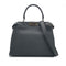 FENDI PEEKABOO REGULAR SELLERIA HAND SHOULDER BAG LEATHER DARK GRAY 8BN290 90304718