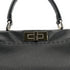 FENDI PEEKABOO REGULAR SELLERIA HAND SHOULDER BAG LEATHER DARK GRAY 8BN290 90304718