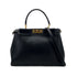 FENDI PEEKABOO REGULAR HAND SHOULDER BAG LEATHER BLACK 8BN226 90304719