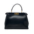 FENDI PEEKABOO REGULAR HAND SHOULDER BAG LEATHER BLACK 8BN226 90304719