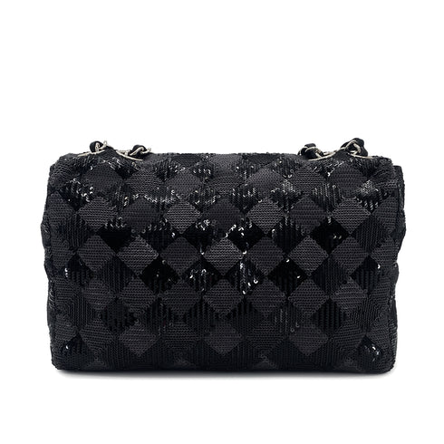 CHANEL CHAIN SHUOLDER BAG BLACK SEQUINS 90304725 - PURPOSE