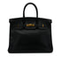 HERMES BIRKIN 35 BLACK ARDENNES HAND BAG □C GHW 90304727