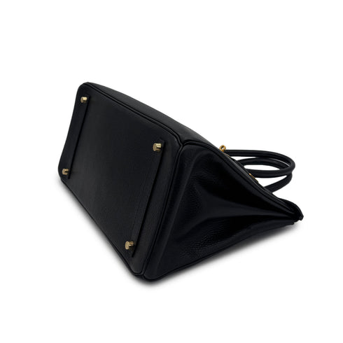 HERMES BIRKIN 35 BLACK ARDENNES HAND BAG □C GHW 90304727