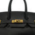 HERMES BIRKIN 35 BLACK ARDENNES HAND BAG □C GHW 90304727