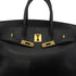 HERMES BIRKIN 35 BLACK ARDENNES HAND BAG □C GHW 90304727