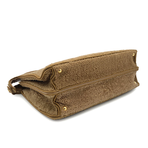 FENDI PEEKABOO ISEEU HAND SHOULDER BAG MOUTON BROWN 8BN328 90304729