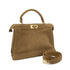 FENDI PEEKABOO ISEEU HAND SHOULDER BAG MOUTON BROWN 8BN328 90304729