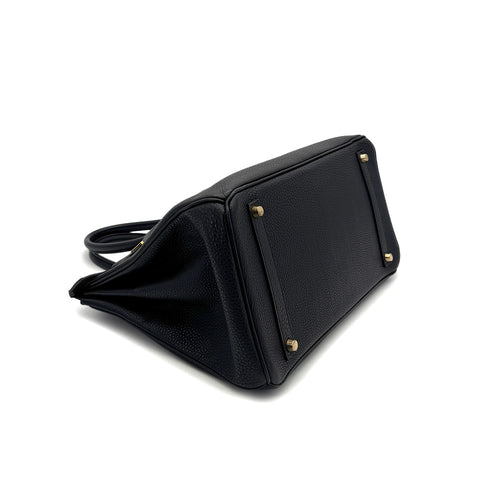 HERMES BIRKIN 35 BLACK TOGO HAND BAG □D GHW 90304730