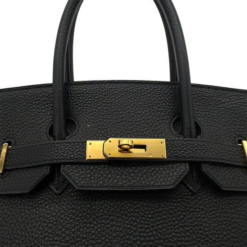 HERMES BIRKIN 35 BLACK TOGO HAND BAG □D GHW 90304730