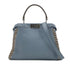 FENDI PEEKABOO REGULAR SELLERIA HAND SHOULDER BAG LEATHER BLUE GRAY 8BN290 90304733