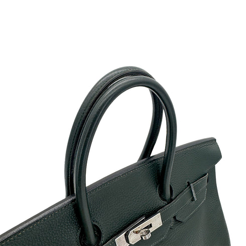 HERMES BIRKIN 35 VERT TOGO HAND BAG □F PHW 90304734