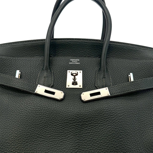 HERMES BIRKIN 35 VERT TOGO HAND BAG □F PHW 90304734