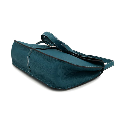 HERMES HALZAN 31 VERT BOSPHORE TAURILLON CLEMENCE HAND SHOULDER BAG D PHW 90304761 - PURPOSE