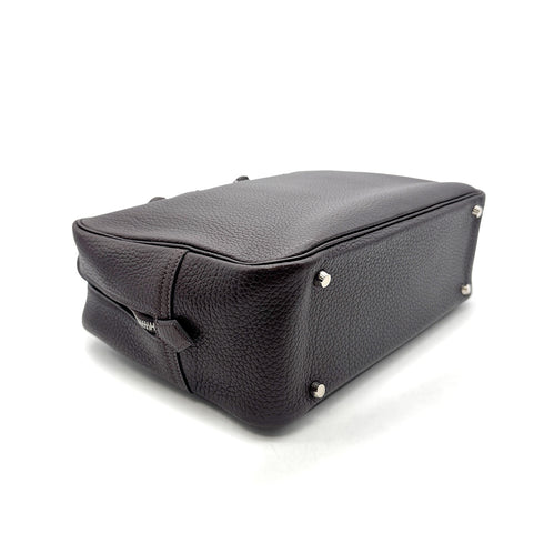 HERMES PLUME 32 CHOCOLAT FJORD HAND BAG □F PHW 90304763