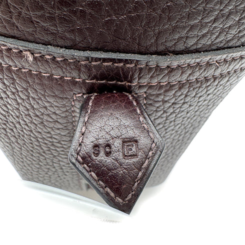 HERMES PLUME 32 CHOCOLAT FJORD HAND BAG □F PHW 90304763