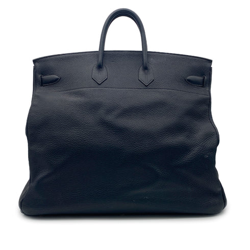 HERMES HAUT A COURROIES 50 BLUE INDIGO TOGO HAND BAG □E GHW 90304764