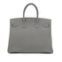 HERMES BIRKIN 35 VERSO GRIS MOUETTE BLUE AGATE TOGO HAND BAG A PHW 90304767 - PURPOSE
