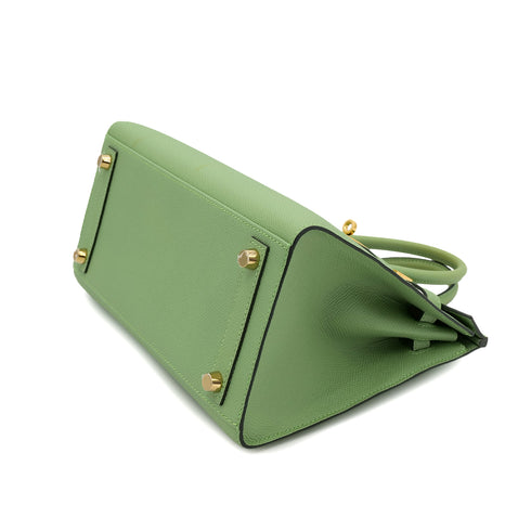 HERMES BIRKIN 25 SELLIER VERT CRIQUET VEAU EPSOM HAND BAG Y GHW 90304773 - PURPOSE