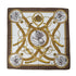 HERMES CARRE 90 NAPOLEON SCARF SILK BROWN 90304775 - PURPOSE