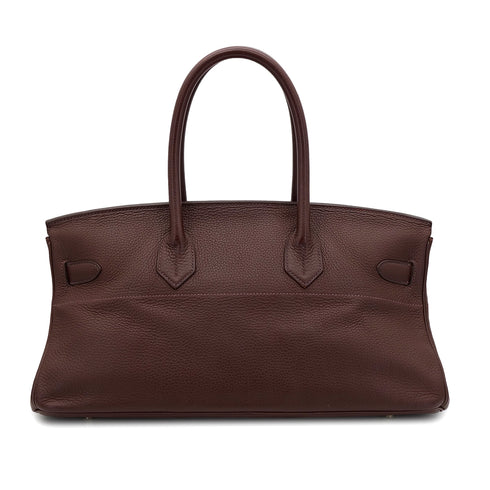 HERMES SHOULDER BIRKIN 42 HAVANE TAURILLON CLEMENCE HAND BAG □H PHW 90304916