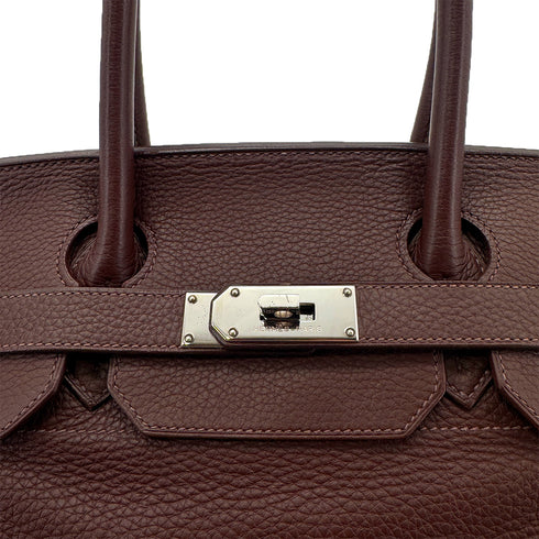 HERMES SHOULDER BIRKIN 42 HAVANE TAURILLON CLEMENCE HAND BAG □H PHW 90304916