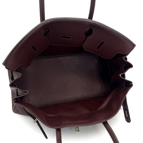 HERMES SHOULDER BIRKIN 42 HAVANE TAURILLON CLEMENCE HAND BAG □H PHW 90304916