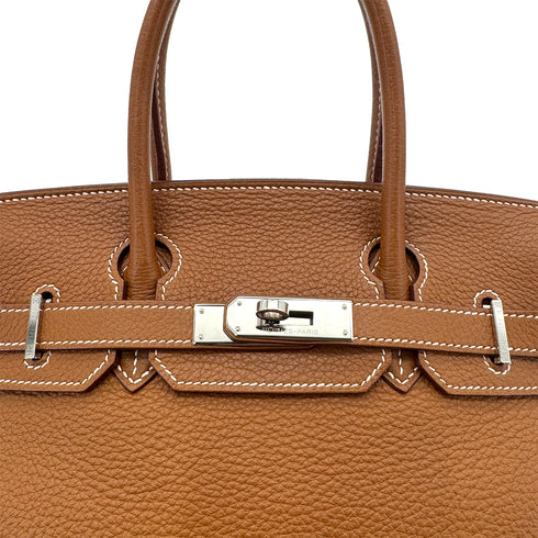 HERMES BIRKIN 30 GOLD TOGO HAND BAG □K GHW 90304919