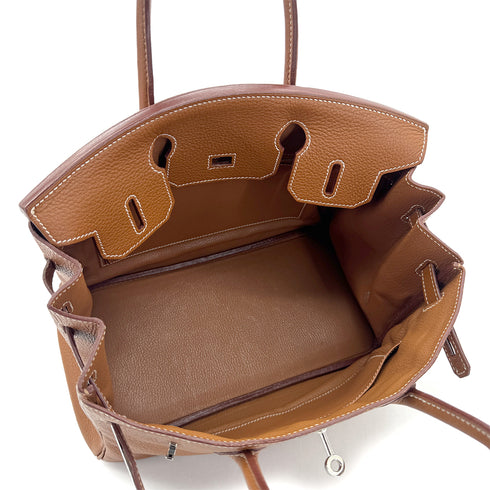 HERMES BIRKIN 30 GOLD TOGO HAND BAG □K GHW 90304919