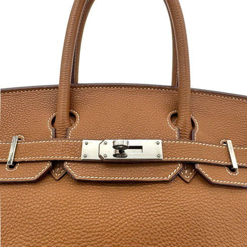 HERMES BIRKIN 30 GOLD TOGO HAND BAG □H PHW 90304920