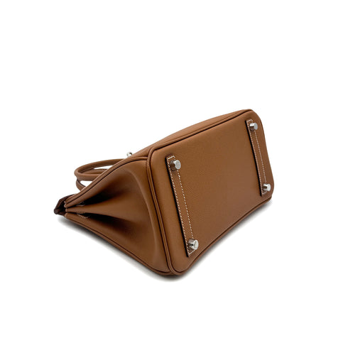 HERMES BIRKIN 25 GOLD EPSOM HAND BAG □M PHW 90304921