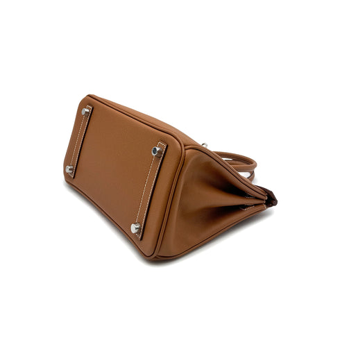 HERMES BIRKIN 25 GOLD EPSOM HAND BAG □M PHW 90304921