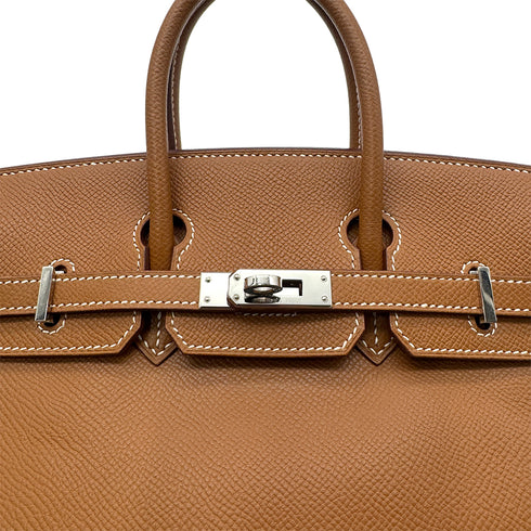 HERMES BIRKIN 25 GOLD EPSOM HAND BAG □M PHW 90304921