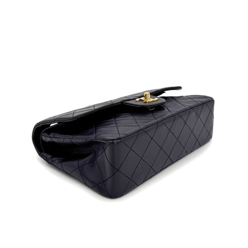 CHANEL VINTAGE CLASSIC FLAP SMALL CHAIN SHOULDER BAG PURPLE LAMB SKIN 90304982