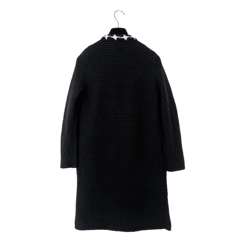 CHANEL COCO BUTTON KNIT COAT BLACK CASHMERE 38 07A RTW 90304984