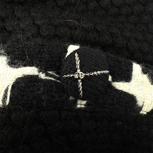 CHANEL COCO BUTTON KNIT COAT BLACK CASHMERE 38 07A RTW 90304984