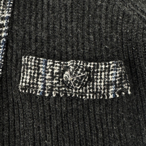 CHANEL COCO BUTTON KNIT COAT BLACK CASHMERE 38 07A RTW 90304985