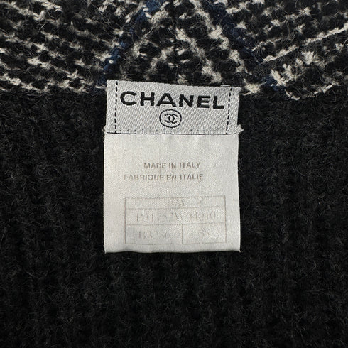 CHANEL COCO BUTTON KNIT COAT BLACK CASHMERE 38 07A RTW 90304985