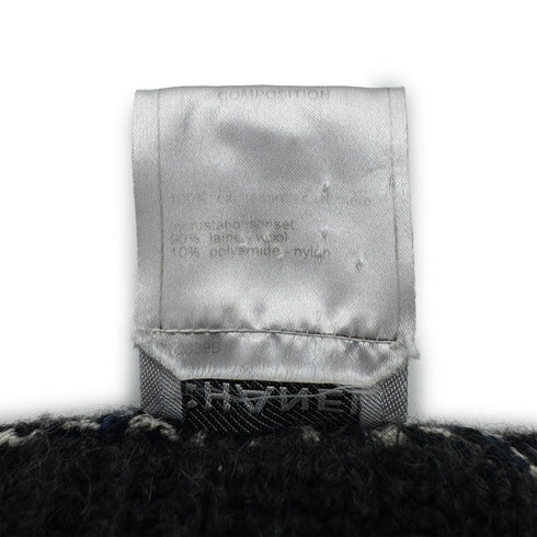 CHANEL COCO BUTTON KNIT COAT BLACK CASHMERE 38 07A RTW 90304985