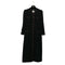 CHANEL VINTAGE COCO BUTTON LONG COAT BLACK 42 RTW 90305048