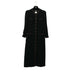 CHANEL VINTAGE COCO BUTTON LONG COAT BLACK 42 RTW 90305048
