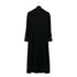 CHANEL VINTAGE COCO BUTTON LONG COAT BLACK 42 RTW 90305048